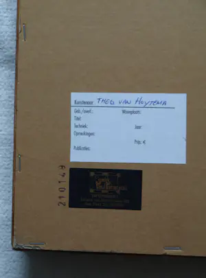 Theo van Hoytema - Ingelijste kleurlithografie “Vechtende Hanen” uit de kalender 1907 kopen? Bied vanaf 40!