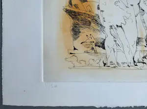 Lucebert - de wilde haas - gesigneerde ets kopen? Bied vanaf 259!