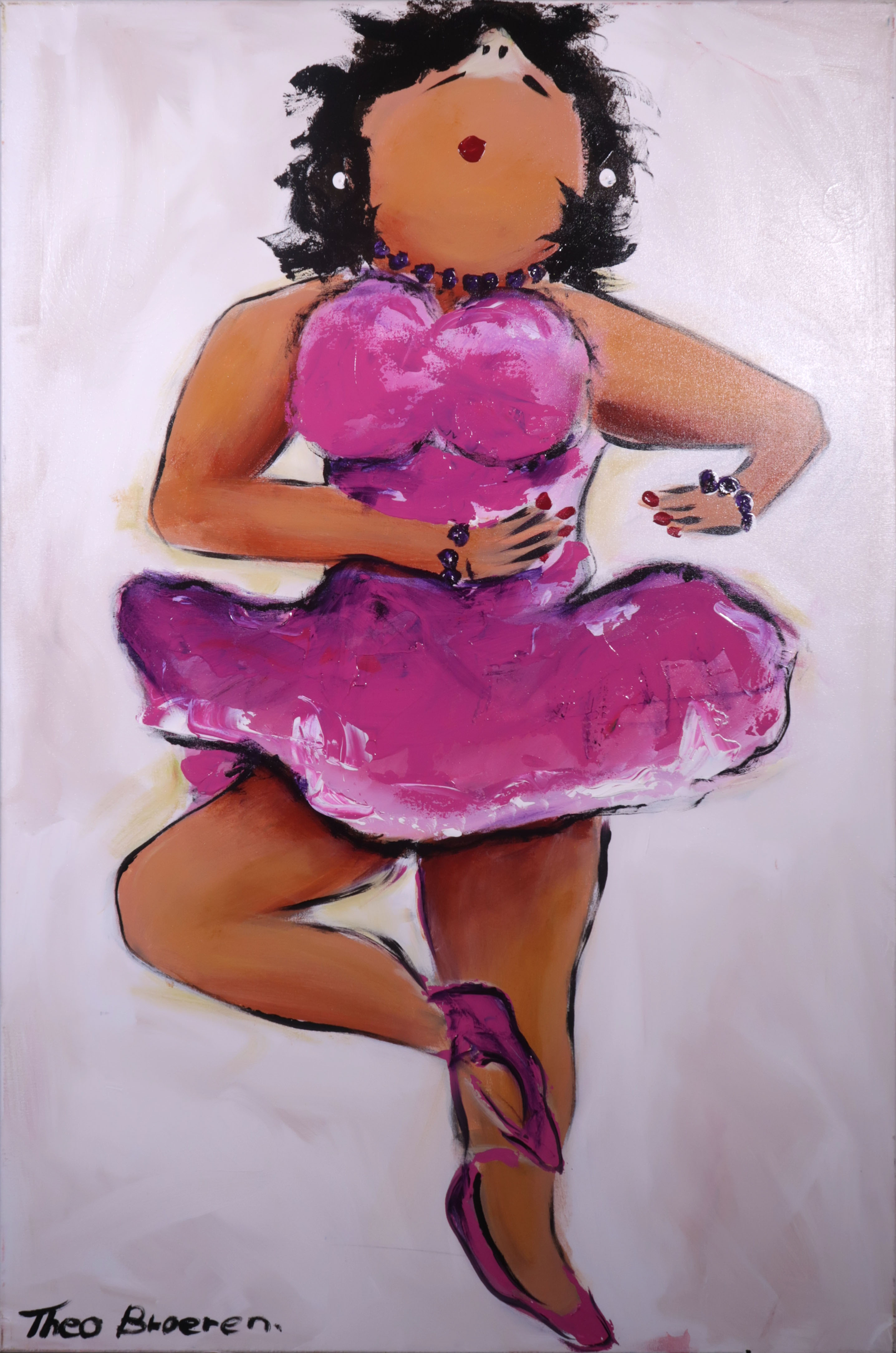 Theo Broeren - Acryl op doek, Beautiful Thing (Groot) verkocht voor € 150!