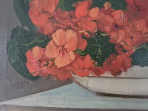 Niet of onleesbaar gesigneerd - Bloemenstilleven kopen? Bied vanaf 1!