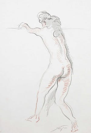 Jan Sluijters (jr.) - Tekening, Staand naakt kopen? Bied vanaf 50!