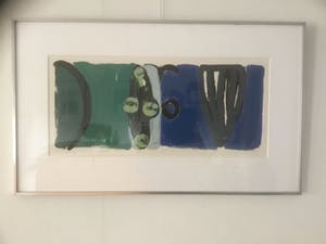 Piet Warffemius - Zeefdruk, Zwarte maan - Ingelijst kopen? Bied vanaf 40!