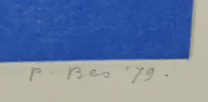 Peter Bes - Ets en aquatint, Chez Manet- Ingelijst kopen? Bied vanaf 50!