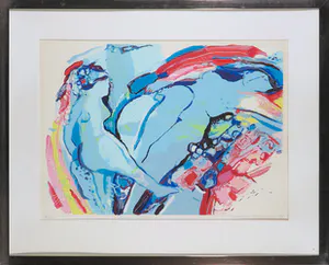 Marijke Boomsma - Zeefdruk, Ladies Aelbrecht - Ingelijst kopen? Bied vanaf 20!