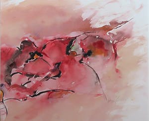 Antonio Poioumen - Aquarel, Verliefd - Ingelijst kopen? Bied vanaf 1!