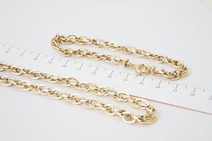 2541 - 14 Krt - Fraaie SET (collier & armband) Bicolor-gouden Prince of Wales kopen? Bied vanaf 670!