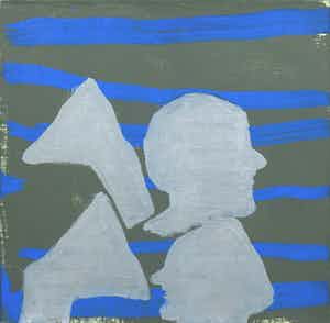 Arie van Selm - Olieverf op doek, People and roses I verkocht voor € 1!