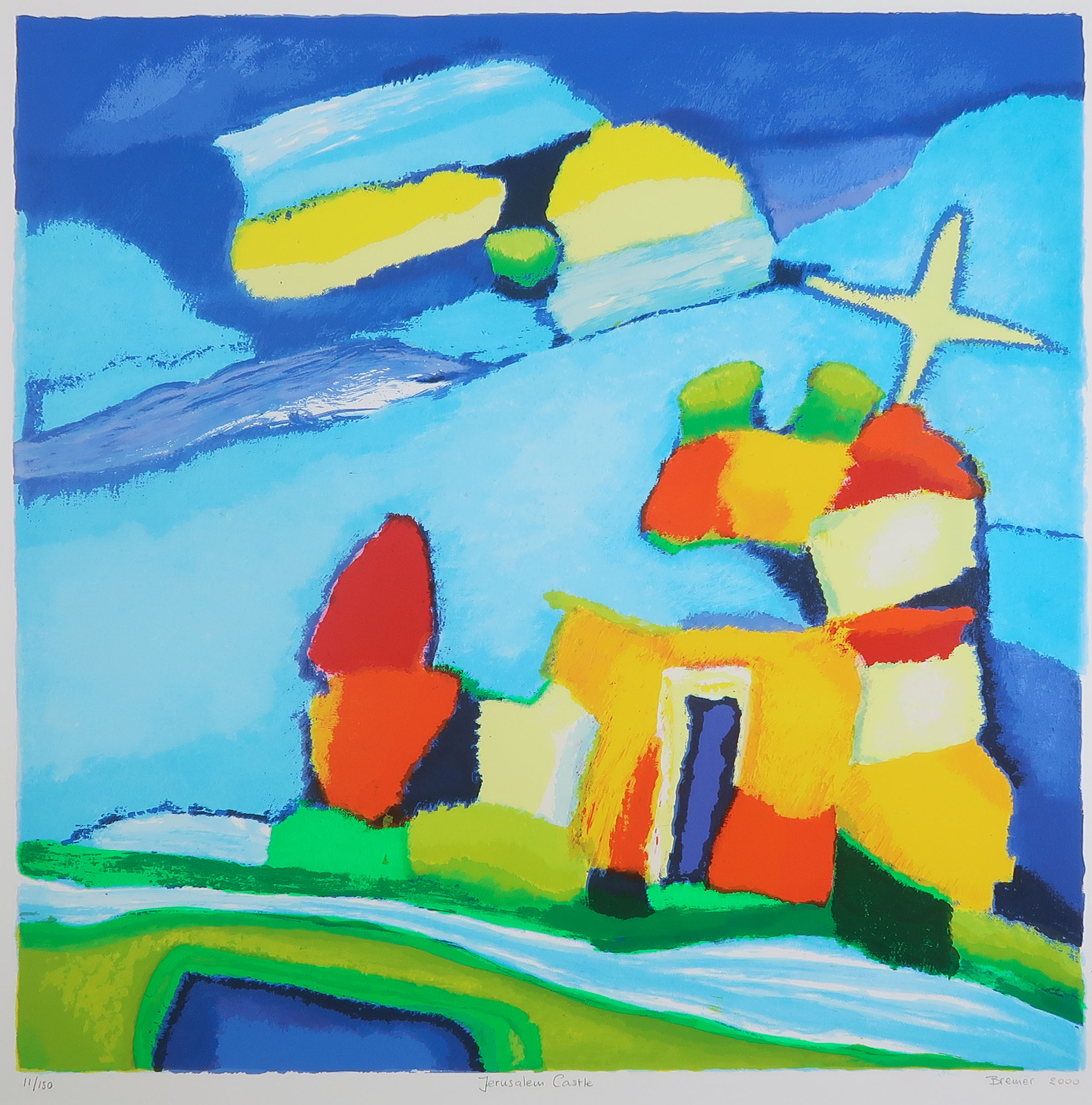 Saskia Bremer - Zeefdruk, Jerusalem Castle kopen? Bied vanaf 1!
