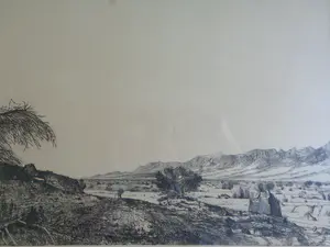 Aat Veldhoen - LANDSCHAP / ZW-W ETS / 46x54cm / KADER / SIG / 1961 kaufen? Bieten Sie von 35!
