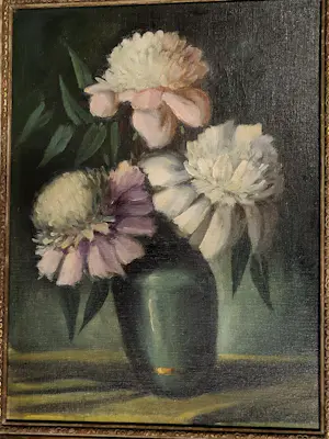 Piet Cottaar - Zinnia's in een vaas. kopen? Bied vanaf 75!