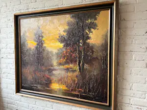 Jan Bevort - Doorkijkje vennetje met bosgezicht, Bergen N-H kopen? Bied vanaf 400!