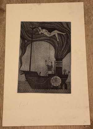 Willem Westbroek - Ets: naakt kopen? Bied vanaf 50!