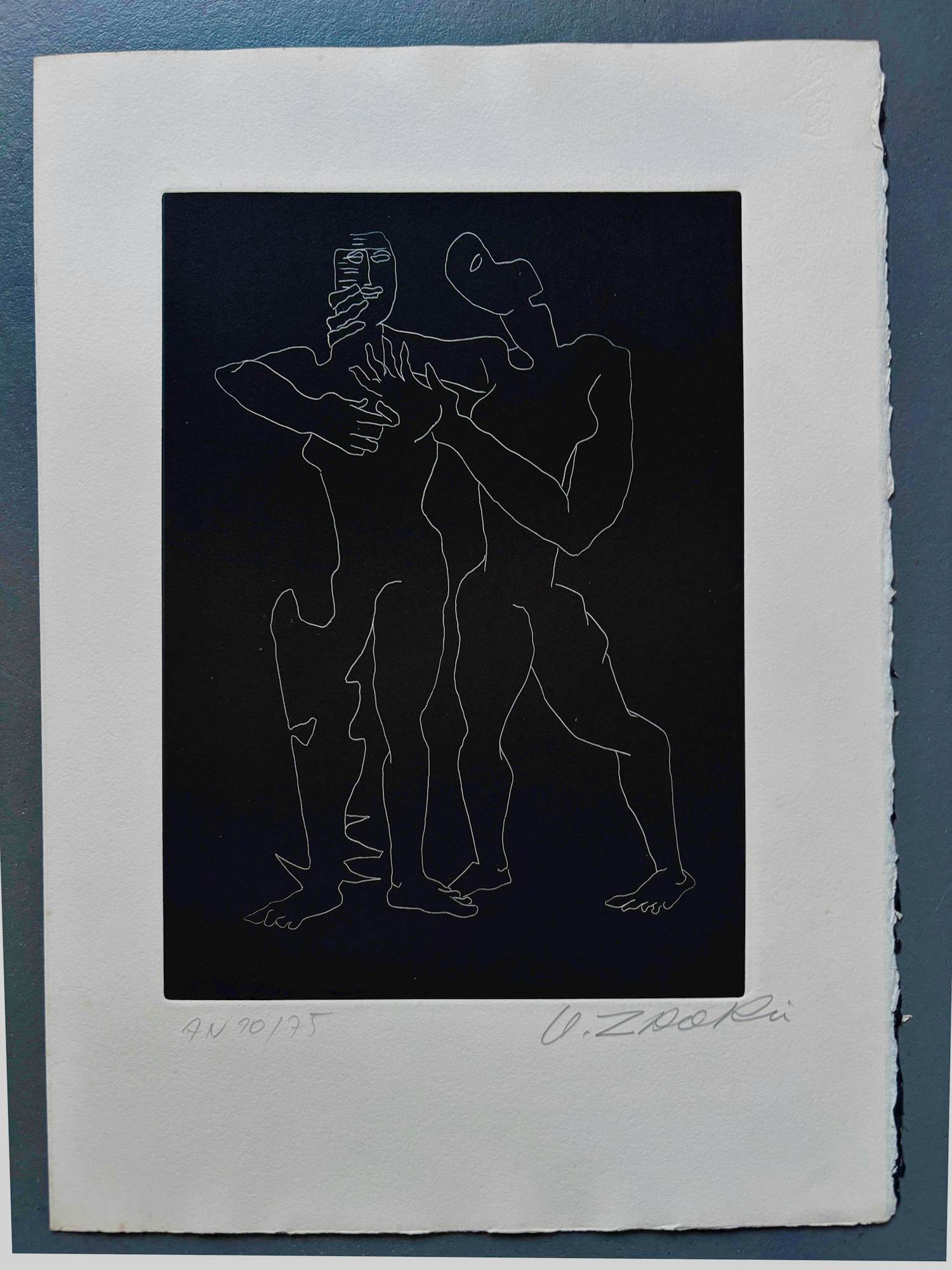 Ossip Zadkine - "O PLUIE, O MA MUSIQUE" kopen? Bied vanaf 250!