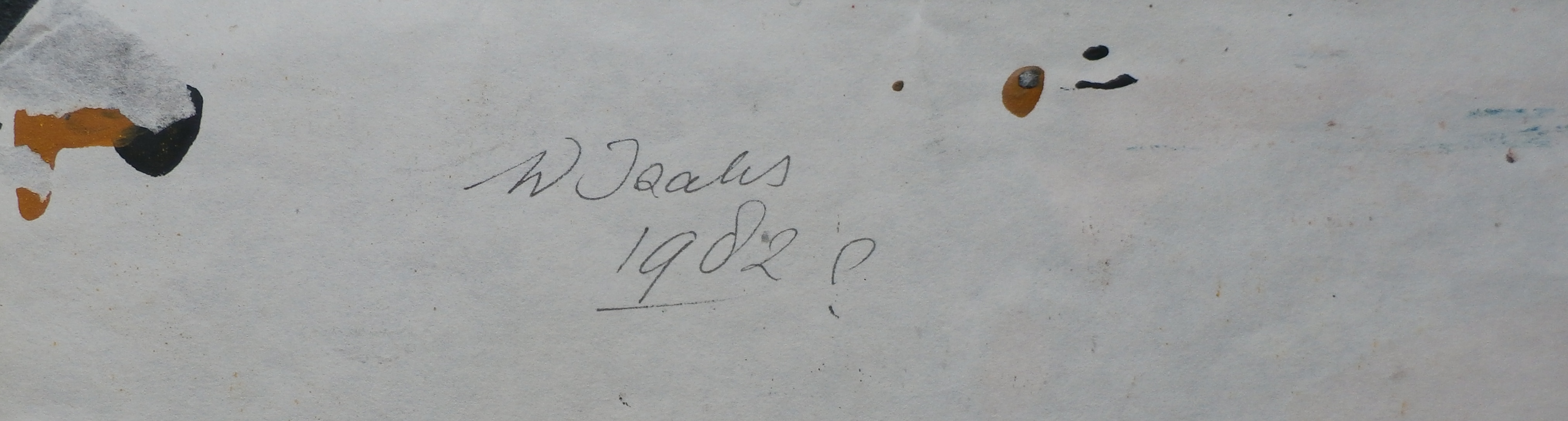 Wim Izaks - olieverf op papier - 1982 kopen? Bied vanaf 99!