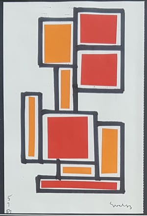 Siep van den Berg - Collage op papier kopen? Bied vanaf 125!