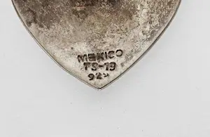Grote sterling zilveren oorbellen hart vorm, Taxco, Mexico. kopen? Bied vanaf 55!
