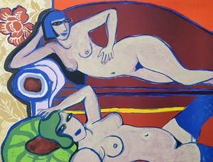 Corneille - ' New York rooms: Sur la Chaisse Longue' - Groot - Nieuw ingelijst kopen? Bied vanaf 735!