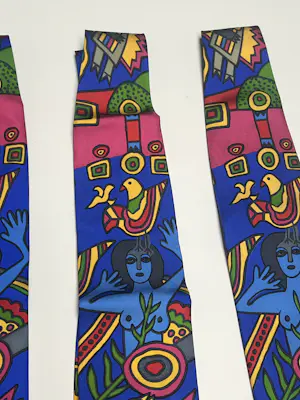 Corneille - Set van 4 stropdassen (unisex): vrouw en vogels, 1996 kopen? Bied vanaf 60!