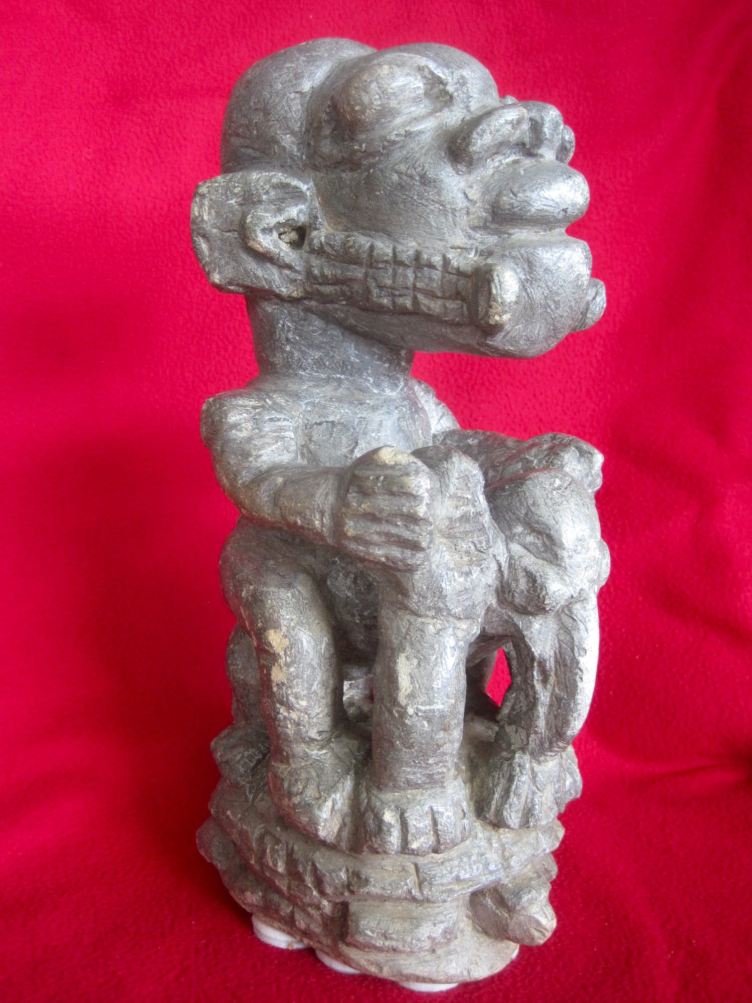 Bakongo - Ntadi Stenen graffiguur : Reus op olifant kopen? Bied vanaf 80!