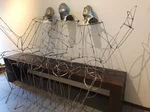 Sjer Jacobs - 3 personen zittend te genieten verkocht voor € 350!