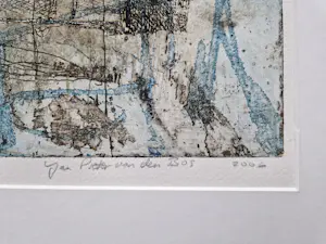 Jan Pieter van den Bos - eigenzinnig Gronings kunstenaar - handgekleurde E. A. Ets - gesigneerd kopen? Bied vanaf 45!