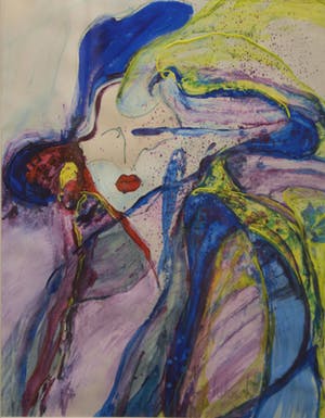 Helene Hill - Let's party - acrylverf op papier kopen? Bied vanaf 20!