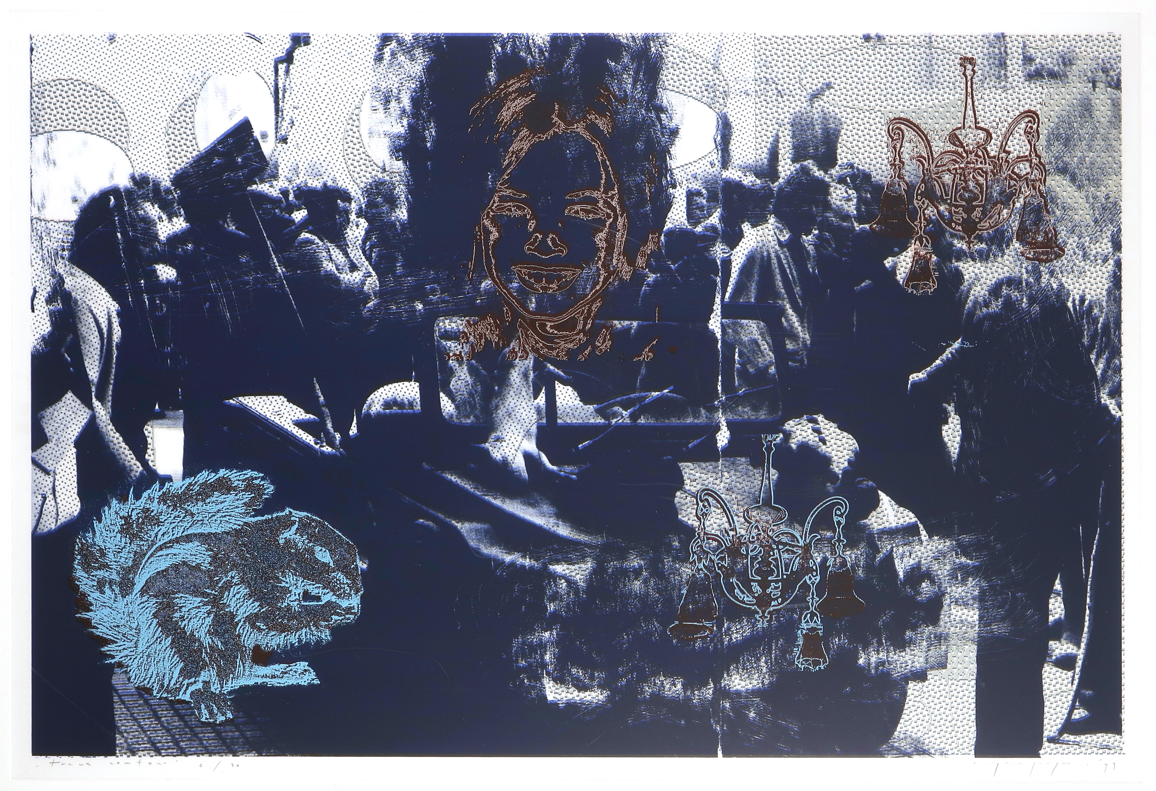 Eugene Jongerius - Zeefdruk, Trace contour - Ingelijst (Groot) kopen? Bied vanaf 50!