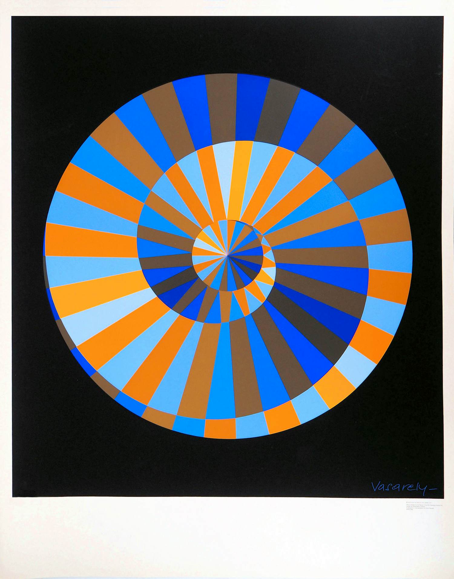 Buy Victor Vasarely - Olympia, Sky and Sun, originele zeefdruk? Bid from 250!