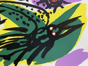 Anton Rooskens - kleurenzeefdruk - 'Printemps' - 1972 (GROOT FORMAAT) kopen? Bied vanaf 549!