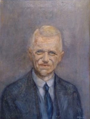 Niet of onleesbaar gesigneerd - Portret van Man - 1946 - gesigneerd kopen? Bied vanaf 1!