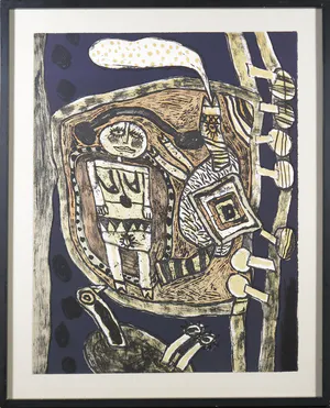 Corneille - Litho, Piege - Ingelijst kopen? Bied vanaf 200!