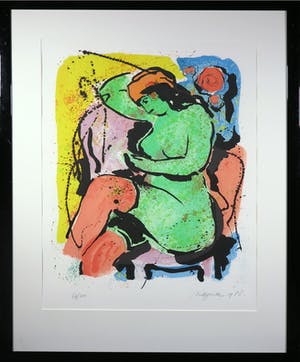 Nic Jonk - Litho, Zonder titel - Ingelijst kopen? Bied vanaf 100!
