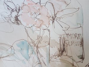 Louis van der Beesen - Sstilleven met bloemvaas en theepot kopen? Bied vanaf 45!