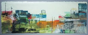George Heidweiller - Zeefdruk, Cityscape 2 - Ingelijst (Zeer groot) kopen? Bied vanaf 150!