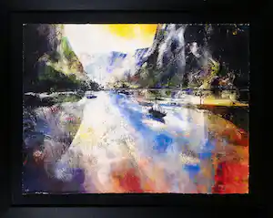 Peter Meijer - Zeefdruk, Glencoe Schotland - Ingelijst verkocht voor € 80!