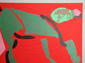 Marino Marini - Paard op rode achtergrond - 1970 - Originele litho kopen? Bied vanaf 120!