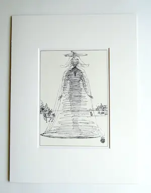 Salvador Dali - Engel Gabrielle 1944 - druckgesigneerd oplage 2.500 kopen? Bied vanaf 85!