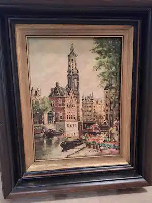 Hendrik ten Hoven - Munttoren bloemenmarkt Singel Amsterdam verkauft für € 170!