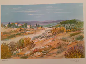 Ray Poirier - PROVENCE / KLEURLITHO / 76x56cm / kopen? Bied vanaf 35!