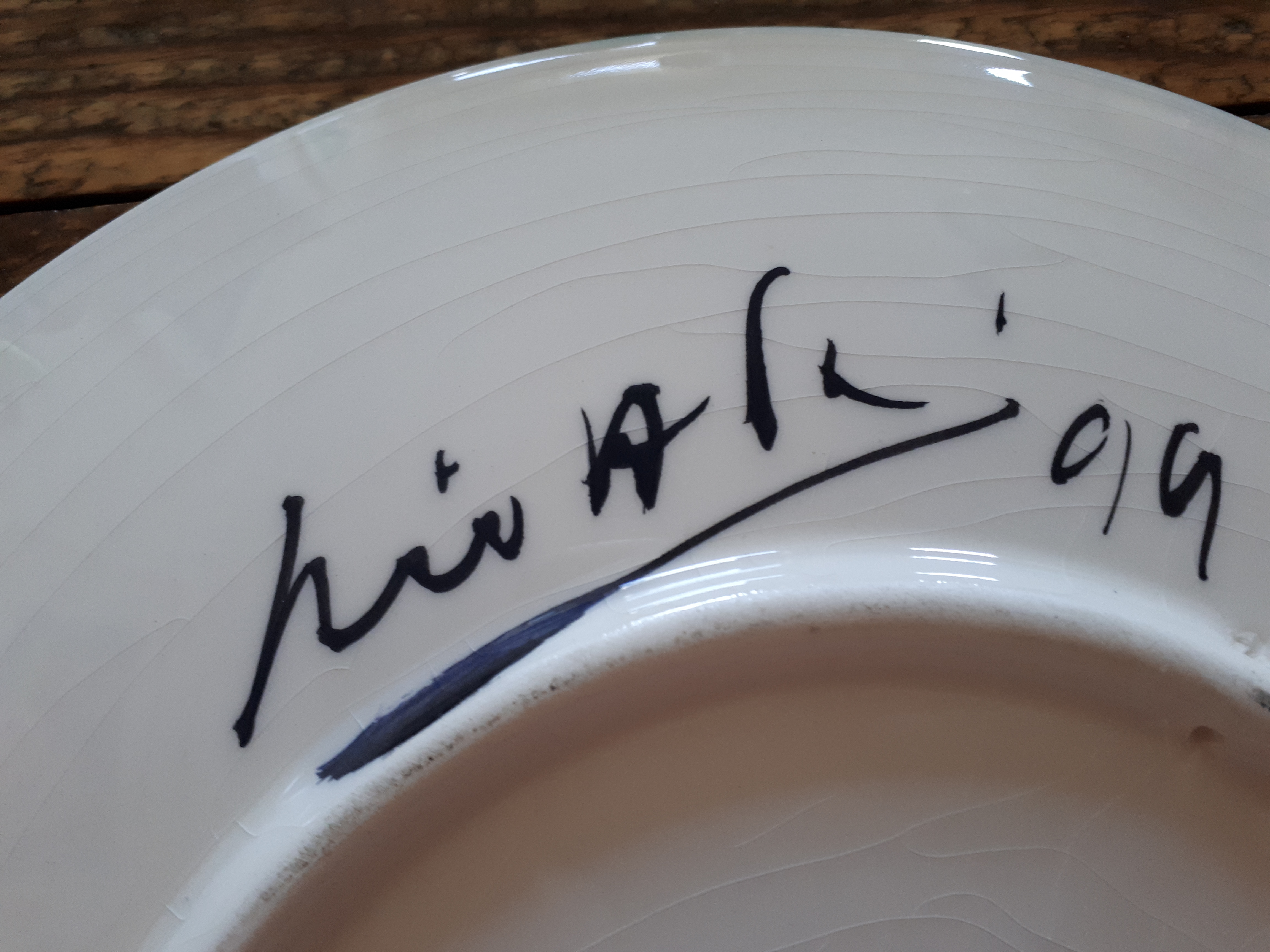 Niet of onleesbaar gesigneerd - 2 borden met vogelmotief -> zie foto's kopen? Bied vanaf 1!