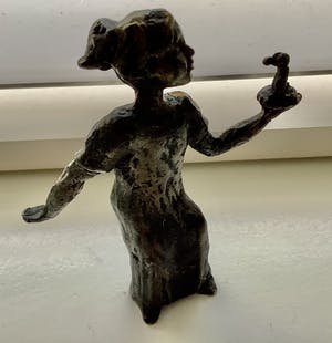 Brons (Onbekend) - Meisje met kaars kopen? Bied vanaf 35!