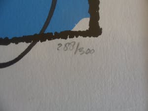 Herman Brood - Ingelijste zeefdruk: Nee niet nu kopen? Bied vanaf 250!