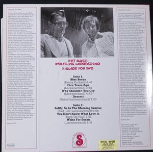 Chet Baker - Wolfgang Lackerschmid – Ballads For Two kopen? Bied vanaf 25!