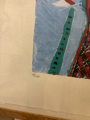 Anna Mes - zeefdruk Compositie III ‘91 kopen? Bied vanaf 50!