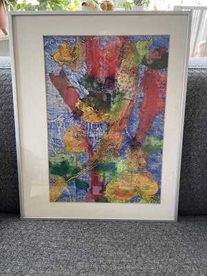 Niet of onleesbaar gesigneerd - Gemengde techniek - kleuren pallet - Ingelijst kopen? Bied vanaf 1!