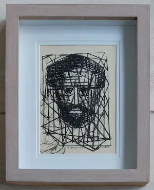 Siep van den Berg - Geometrische compositie van een hoofd kopen? Bied vanaf 165!