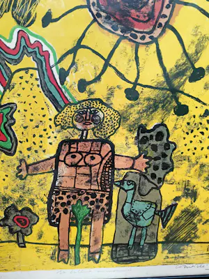 Corneille - "La Colline enrubannée" (1970) - Zeldzame kleurenlithografie kopen? Bied vanaf 495!