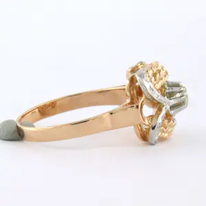 18k gouden ring met oud Amsterdams slijpvorm geslepen diamant 0.10ct kopen? Bied vanaf 235!