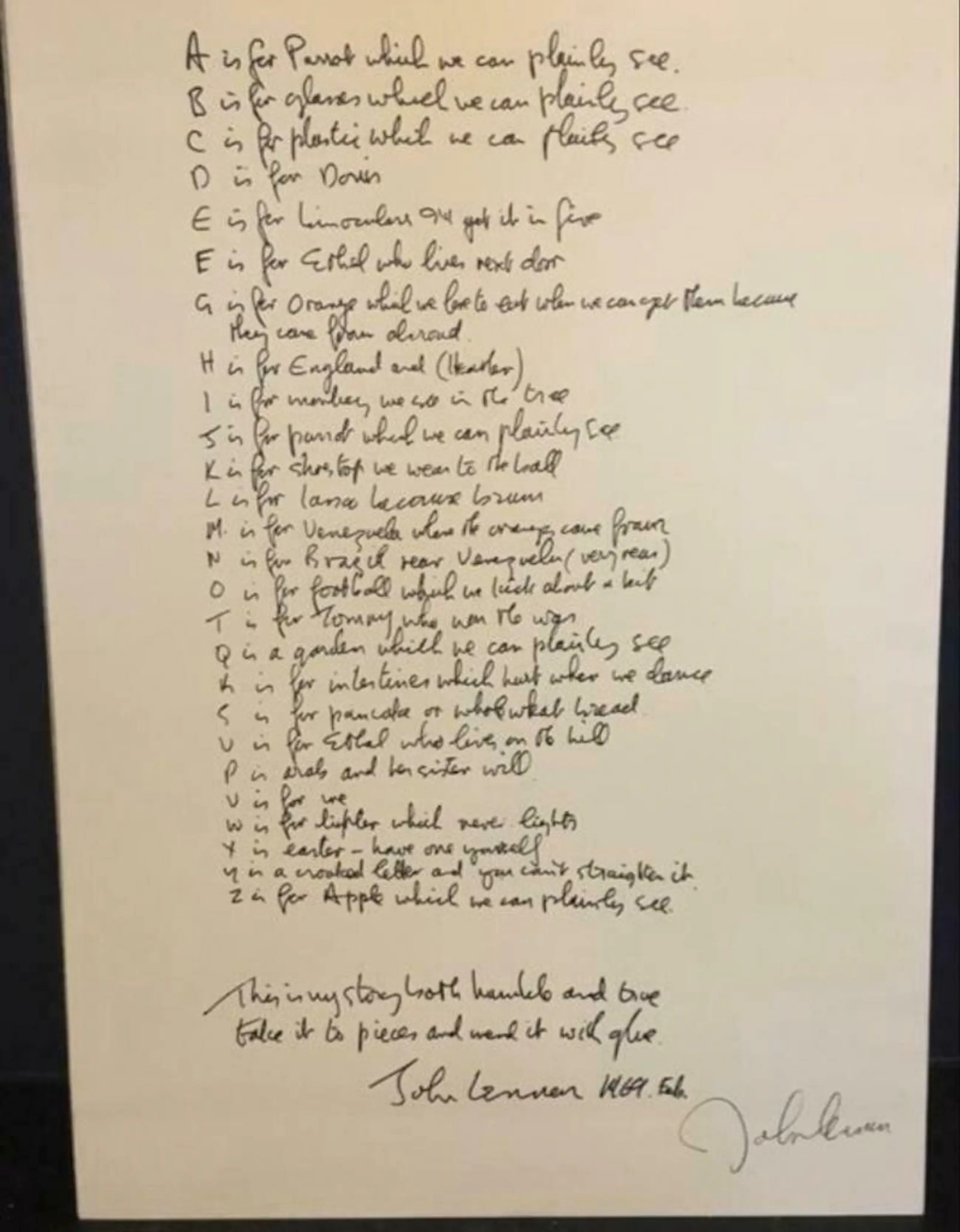 John Lennon - Bag 1 - compleet met alle litho's verkauft
