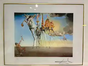 Salvador Dali - La Tentation de Saint Antoine verkocht voor € 350!